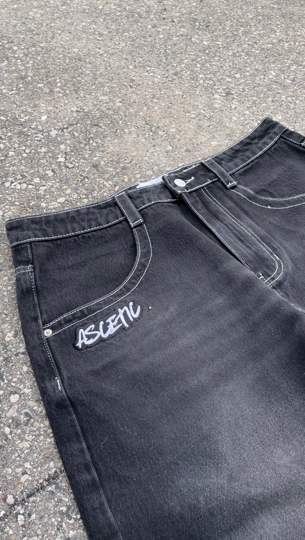 Ascetic's Premium Denim Wide Leg Jeans