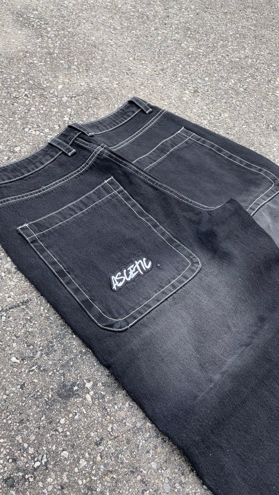 Ascetic's Premium Denim Wide Leg Jeans