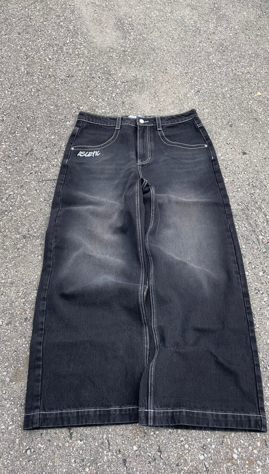 Ascetic's Premium Denim Wide Leg Jeans